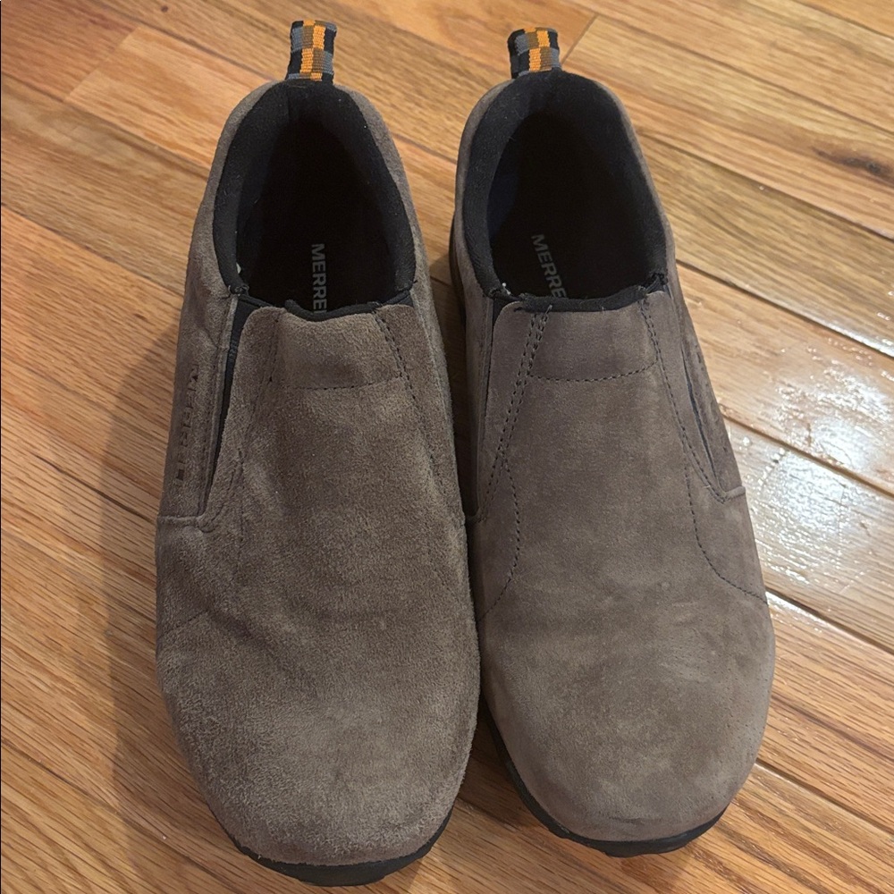 Merrell Dark Brown Suede Jungle Moccasins